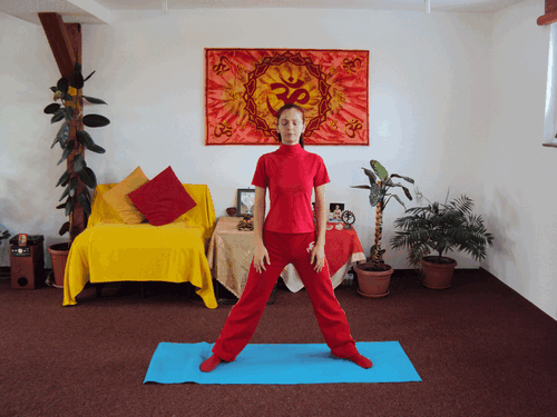 Pozitia de plecare pentru elongatia coloanei