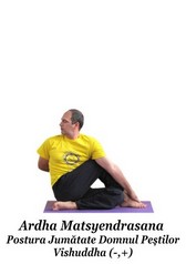 Ardha Matsyendrasana - Postura Jumătate Domnul Pestilor