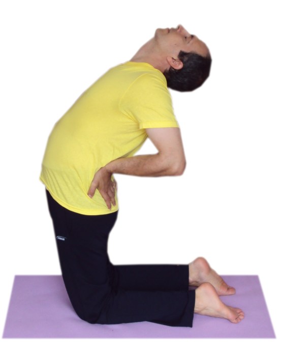 ustrasana pe jumatate color